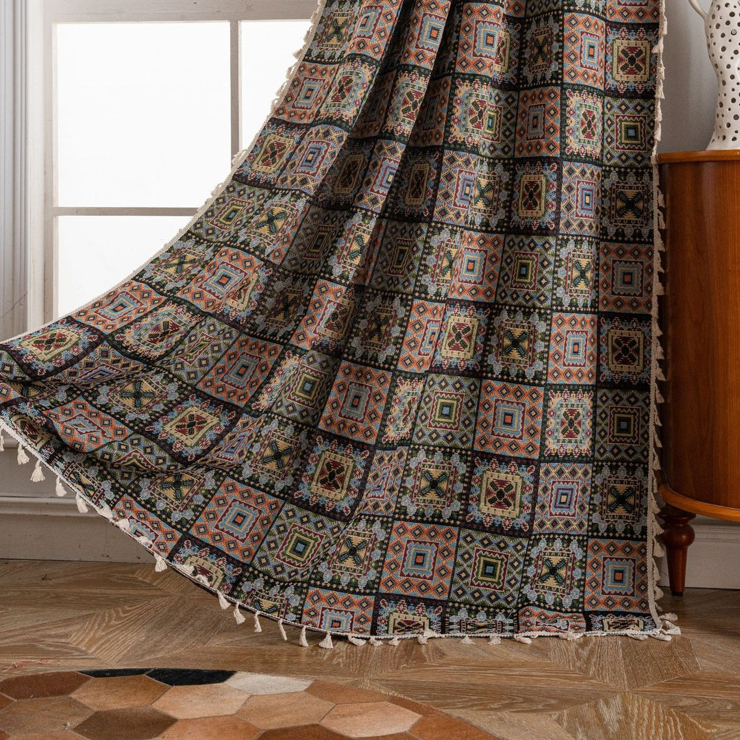 Tribal Totem Tassel Curtain