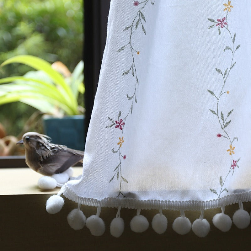 Floral Garden Cabinet Curtain