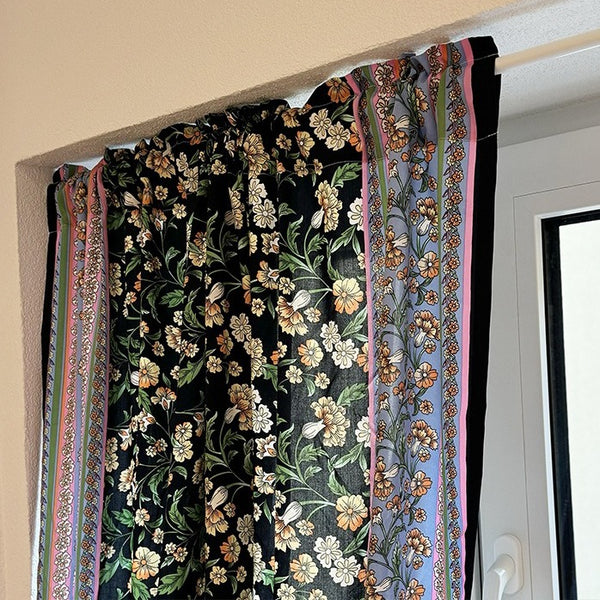Black Magic Garden Cabinet Curtain