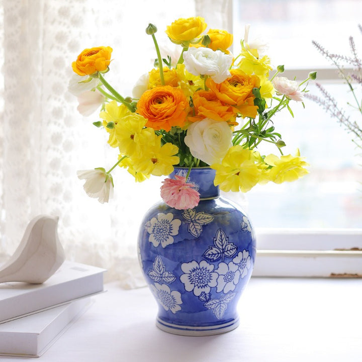 Royal Floral Ceramic Vase