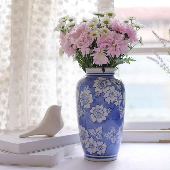 Royal Floral Ceramic Vase