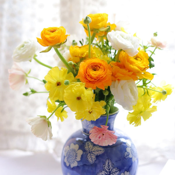 Royal Floral Ceramic Vase