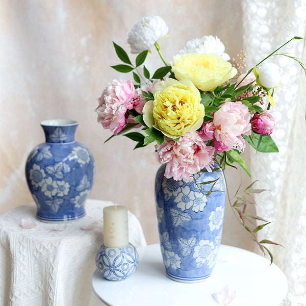 Royal Floral Ceramic Vase
