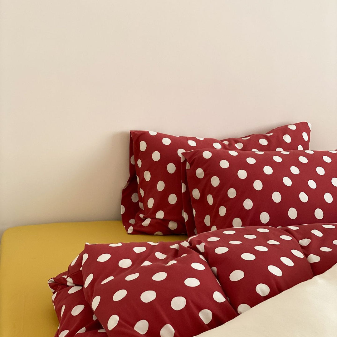 Retro Polka Dots Bedding Set