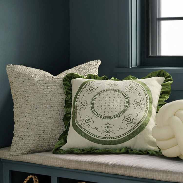 Ornate Ruffle Cushion