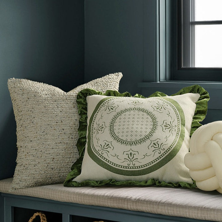 Ornate Ruffle Cushion
