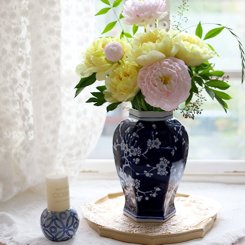 Royal Floral Ceramic Vase