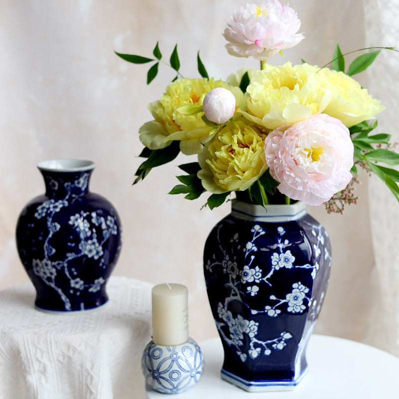 Royal Floral Ceramic Vase