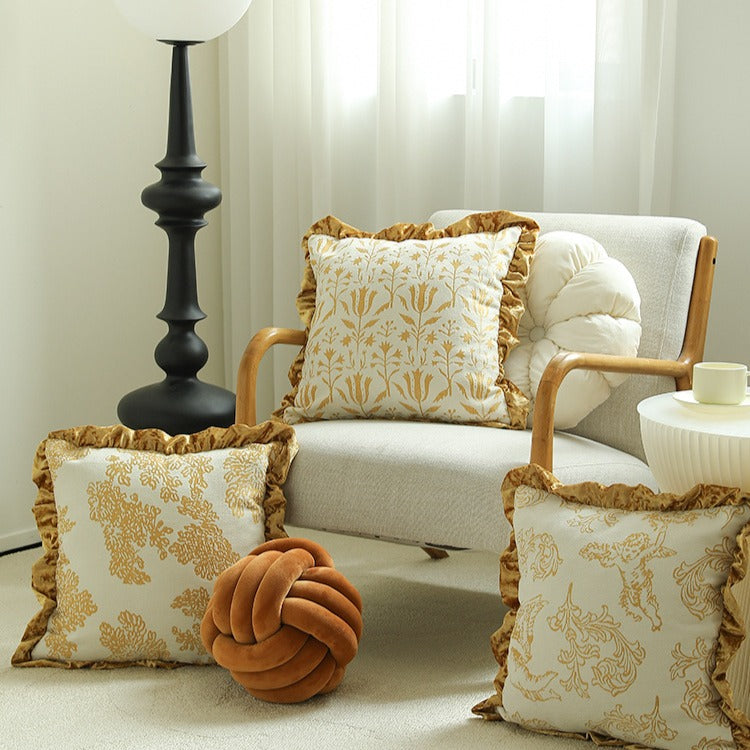 Ornate Ruffle Cushion