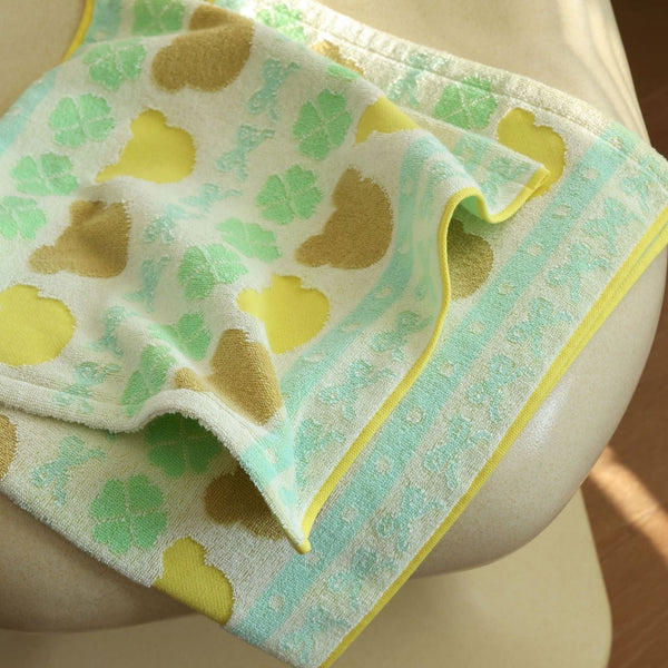 Bear And Clover Towel Collection