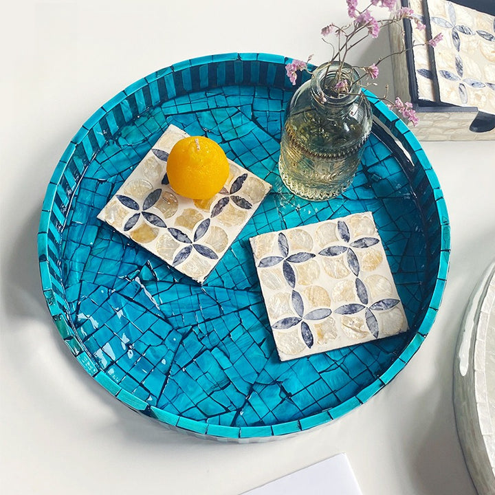 Sapphire Serenity Shell Tray