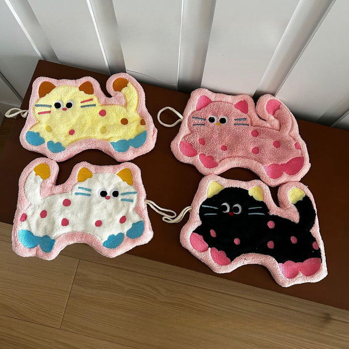 Kitty Hop Hanging Hand Towel Set