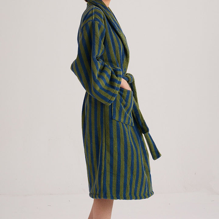 Beach Villa Striped Bathrobe Unisex Collection