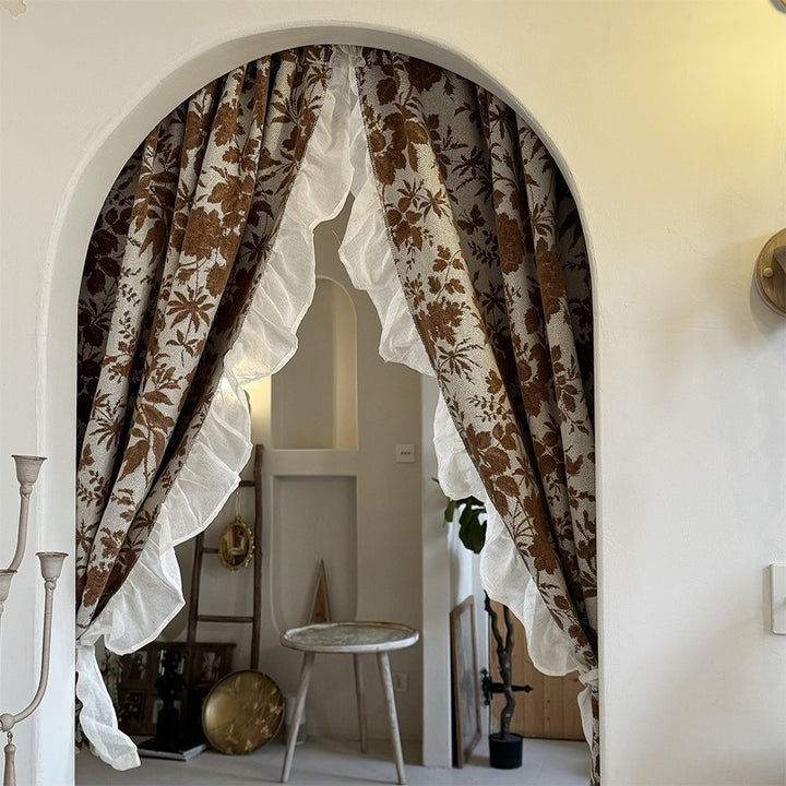 Ruffle  Love Cabinet Curtain Duos