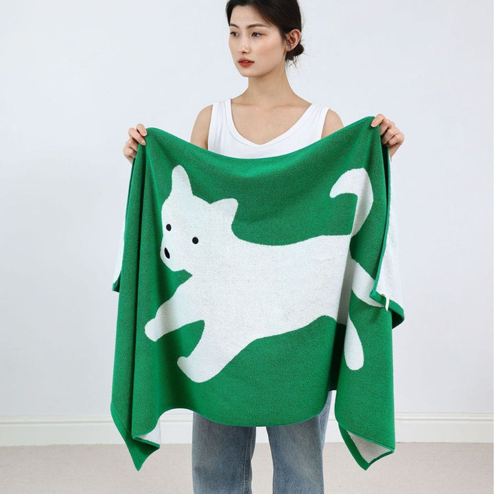 Running Puppy Towel Set