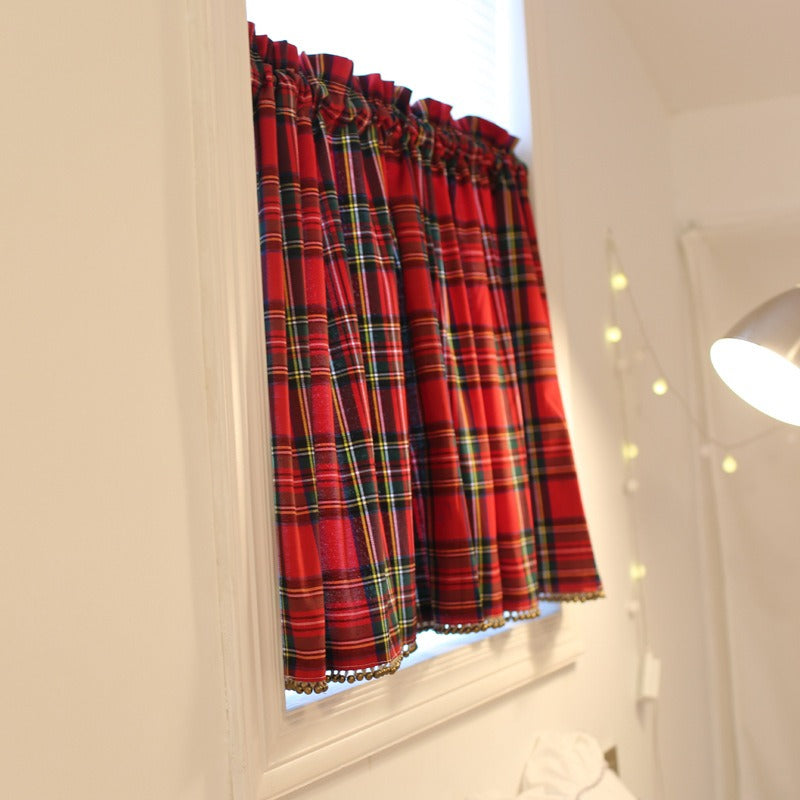 Tartan Cabinet Curtain