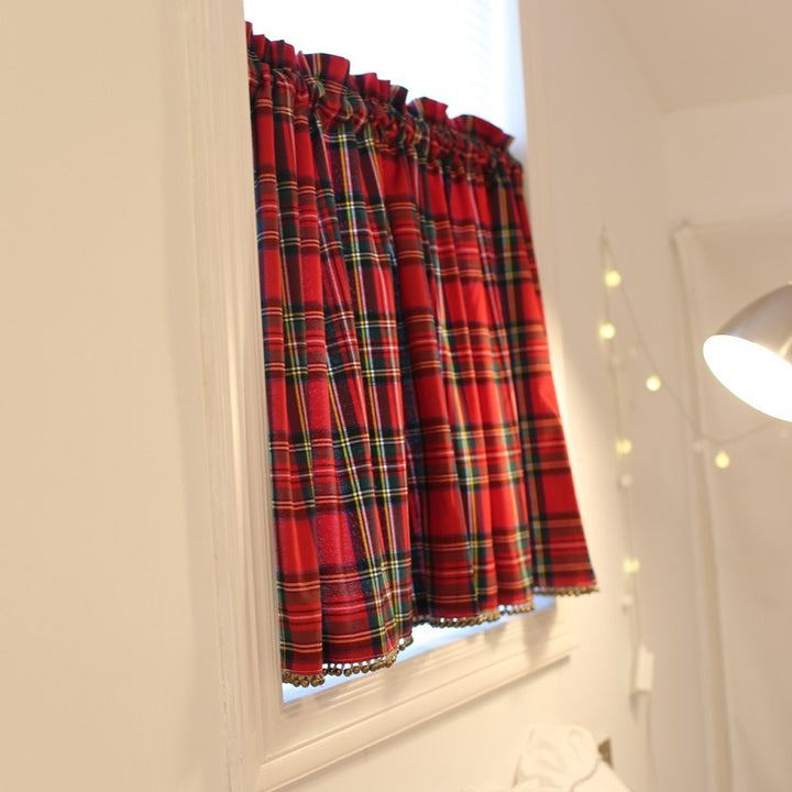 Tartan Cabinet Curtain