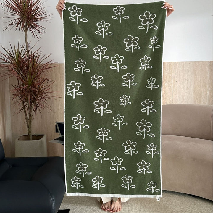 Soft Floral Towel Set Collection