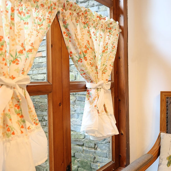 Summer Glow Floral Cabinet Curtain