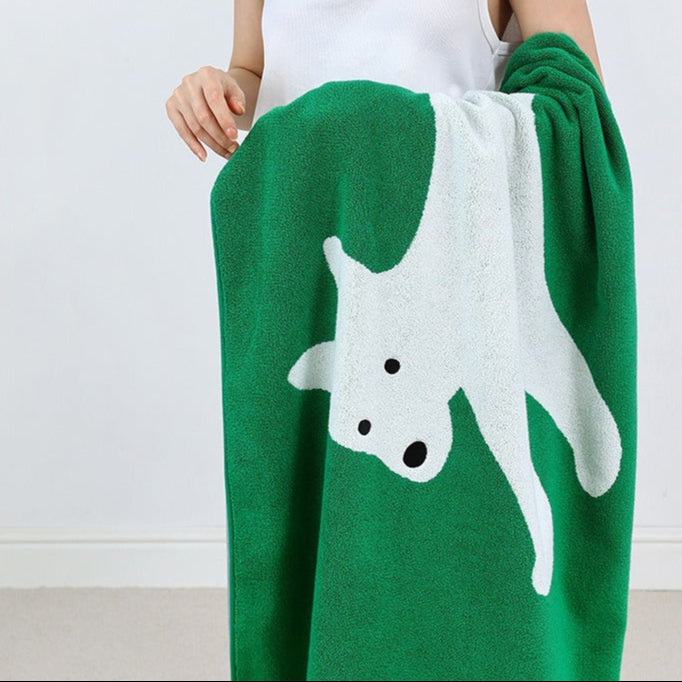 Running Puppy Towel Set