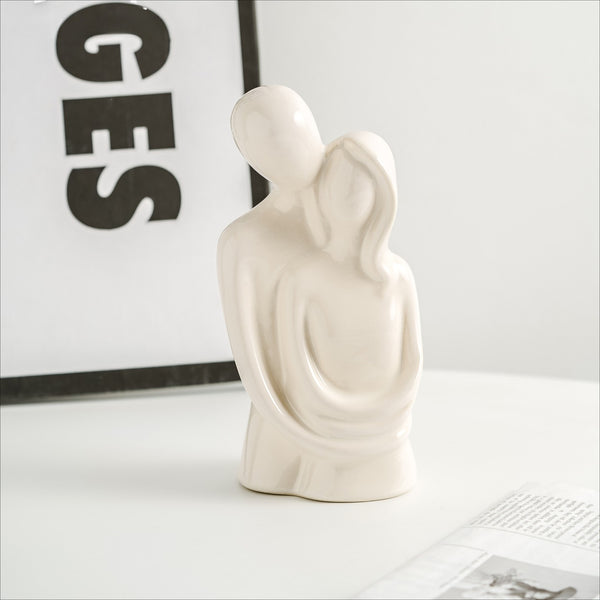 Hugging Couple Ceramic Decor