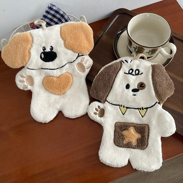 Beagle Twins Hanging Hand Towel Set