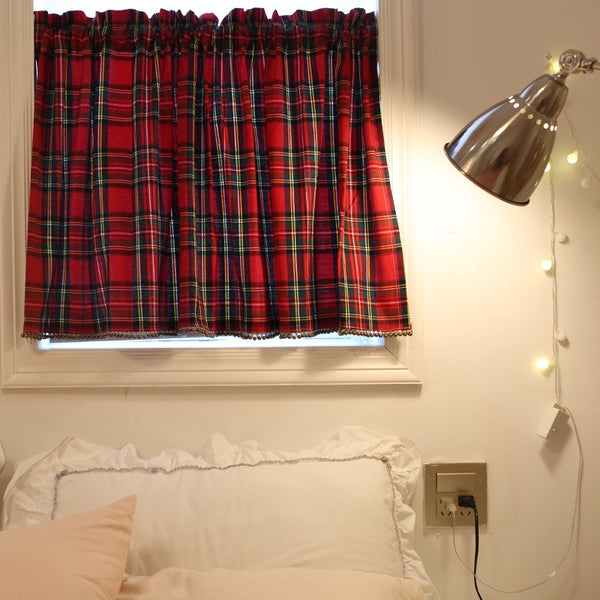 Tartan Cabinet Curtain