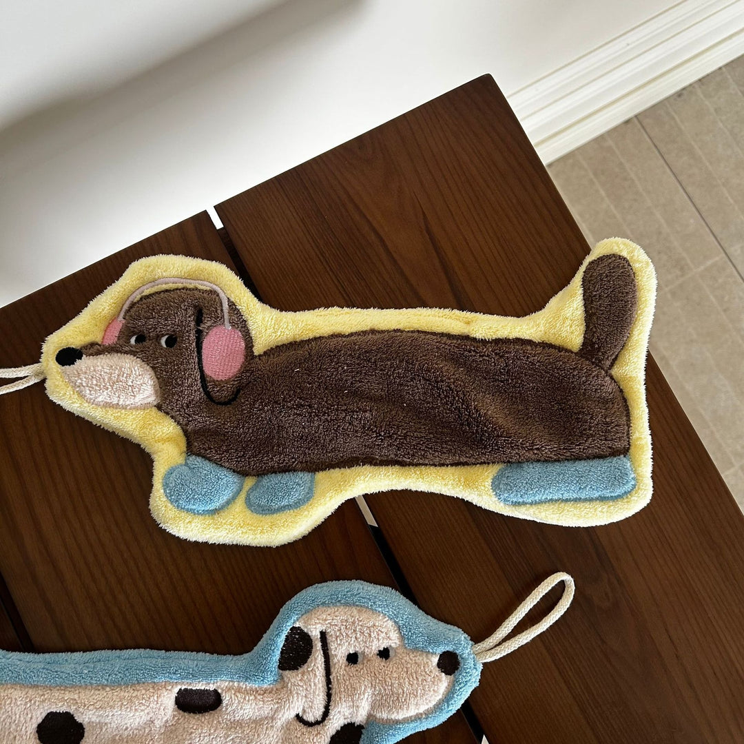 Sausage Pup Party Hanging Hand Towel Set