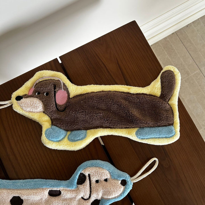 Sausage Pup Party Hanging Hand Towel Set