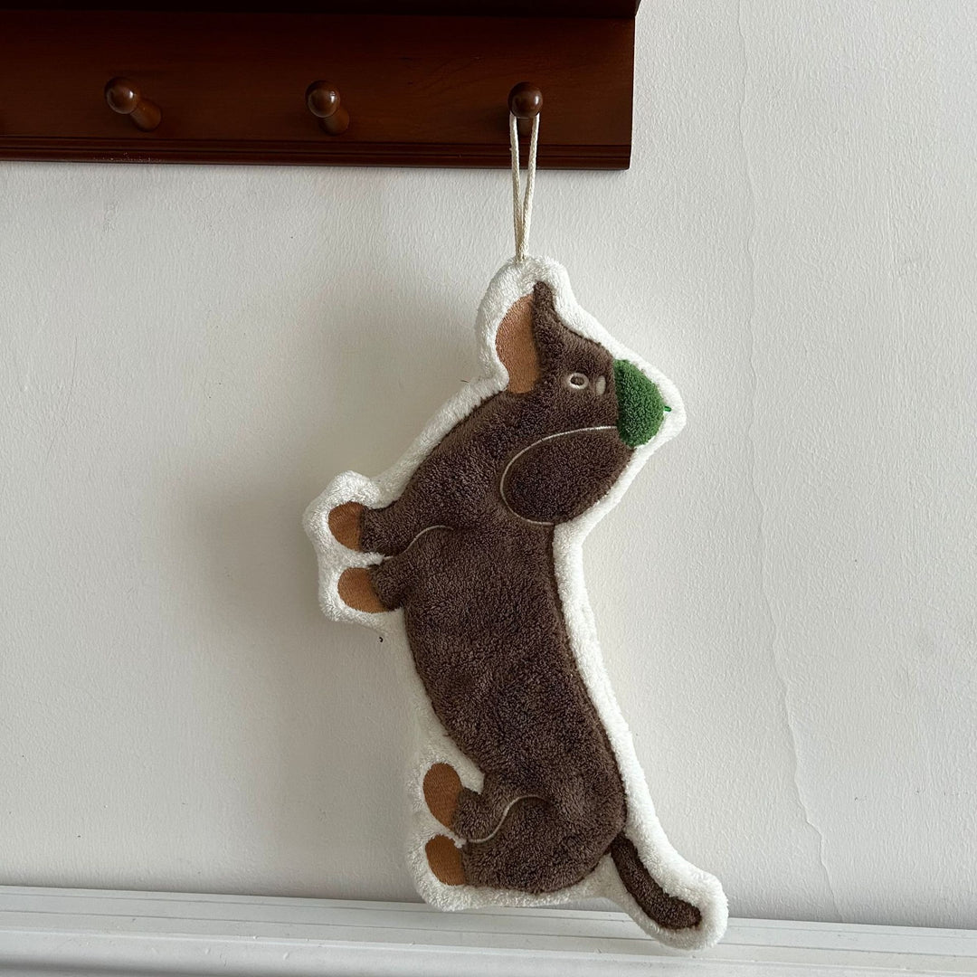Gentle Dachshund Hanging Hand Towel Set