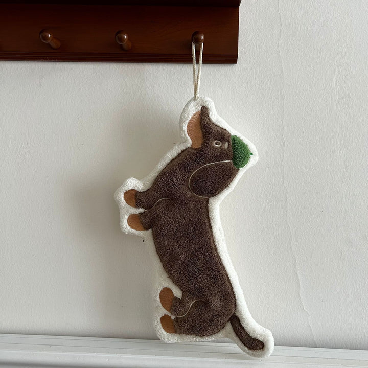 Gentle Dachshund Hanging Hand Towel Set