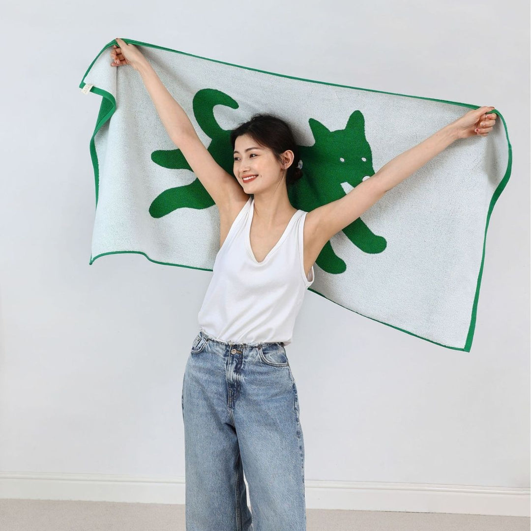 Running Puppy Towel Set