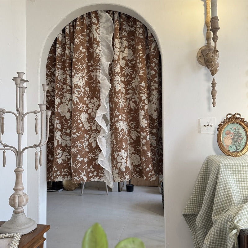 Ruffle  Love Cabinet Curtain Duos