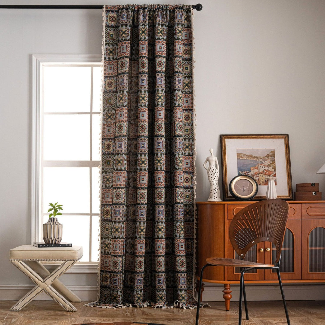 Tribal Totem Tassel Curtain