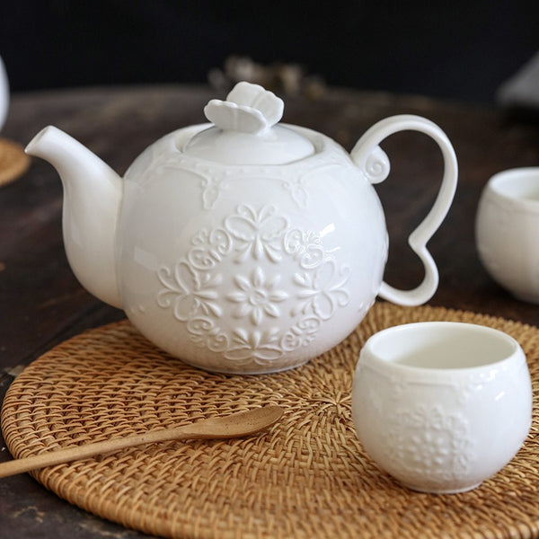 Royal Butterfly Tea Cup & Pot