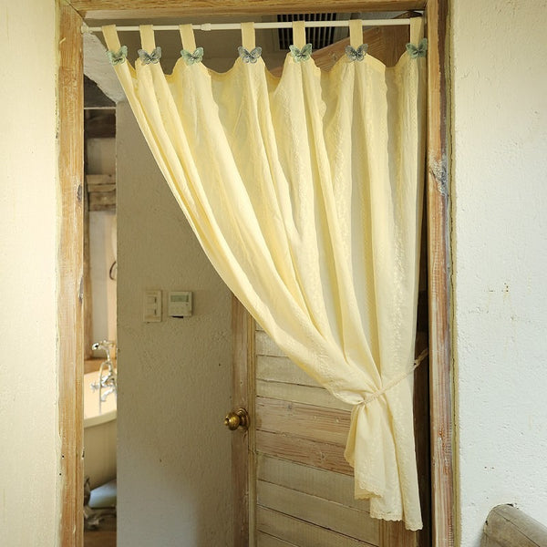 Butterfly Cream Cabinet Curtain