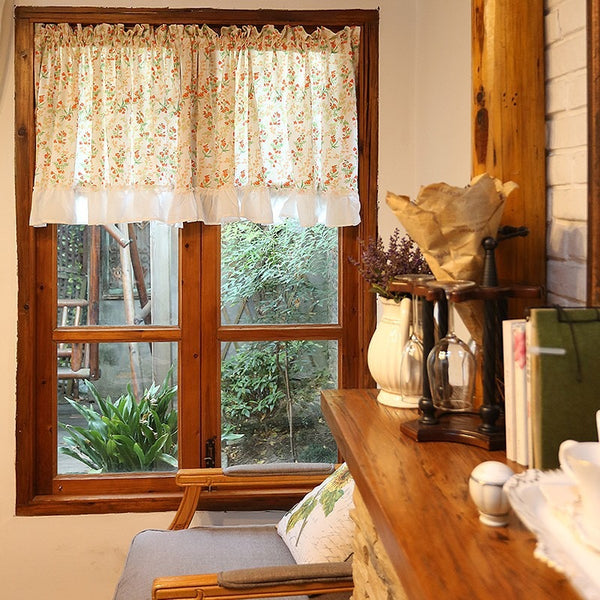 Summer Glow Floral Cabinet Curtain