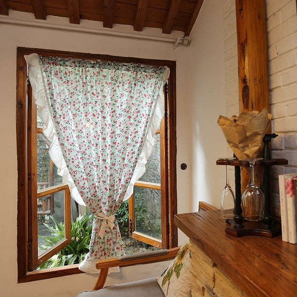 Countryside Rose Ruffle Curtain