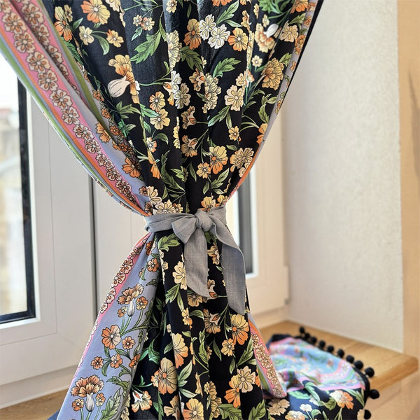 Black Magic Garden Cabinet Curtain