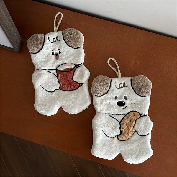 Barista Pup Hanging Hand Towel set