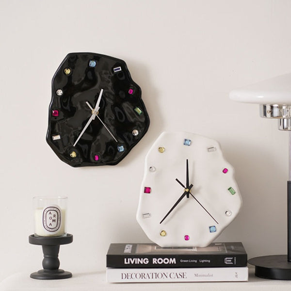 Gem Glam Ceramic Clock
