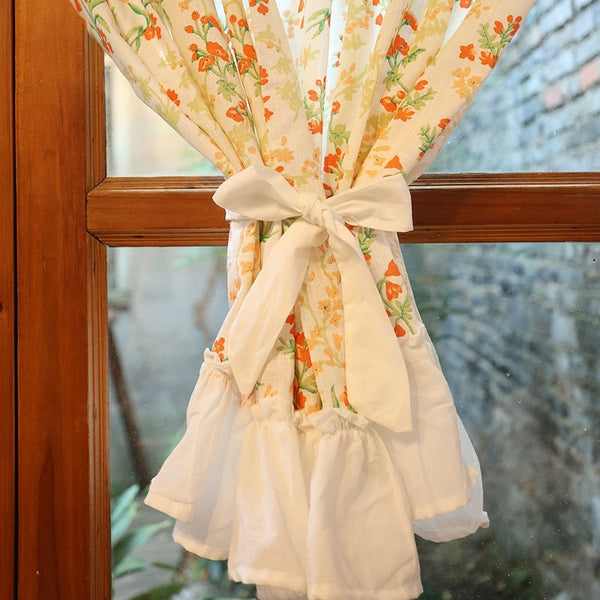 Summer Glow Floral Cabinet Curtain