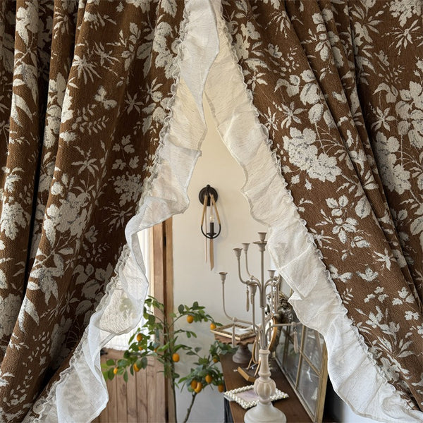 Ruffle  Love Cabinet Curtain Duos