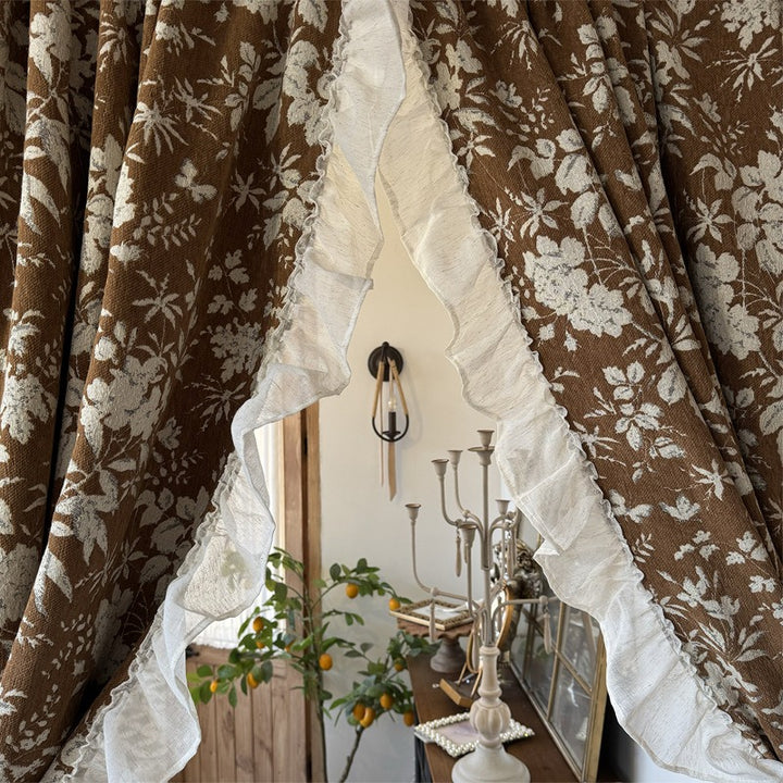 Ruffle  Love Cabinet Curtain Duos