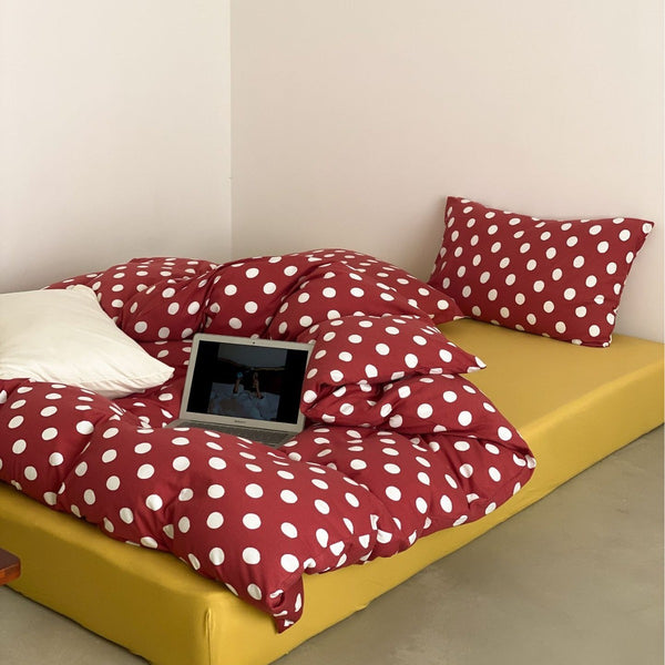 Retro Polka Dots Bedding Set