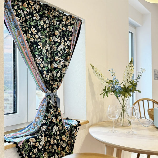 Black Magic Garden Cabinet Curtain