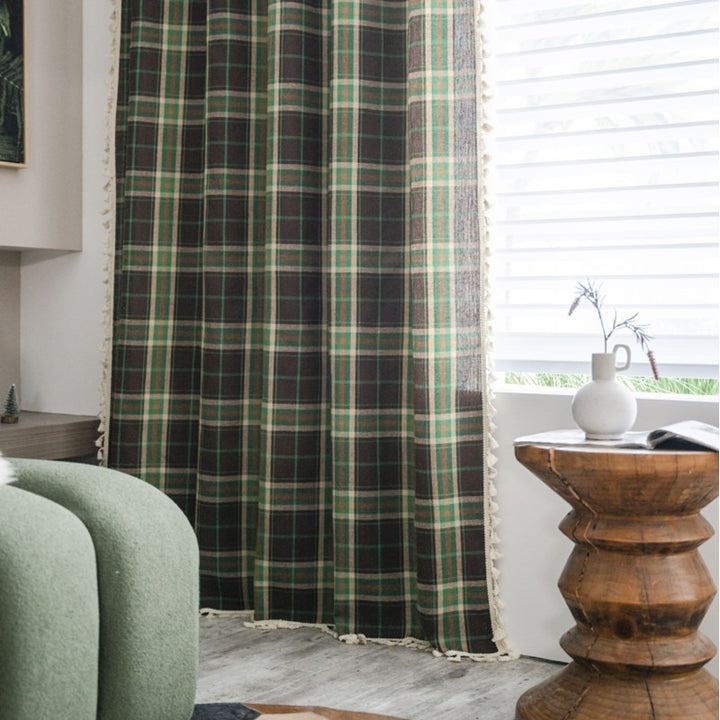 Green Tartan Curtain