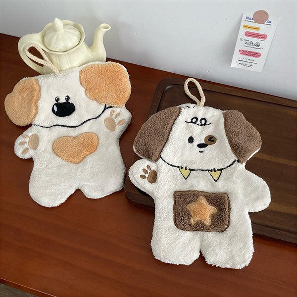 Beagle Twins Hanging Hand Towel Set