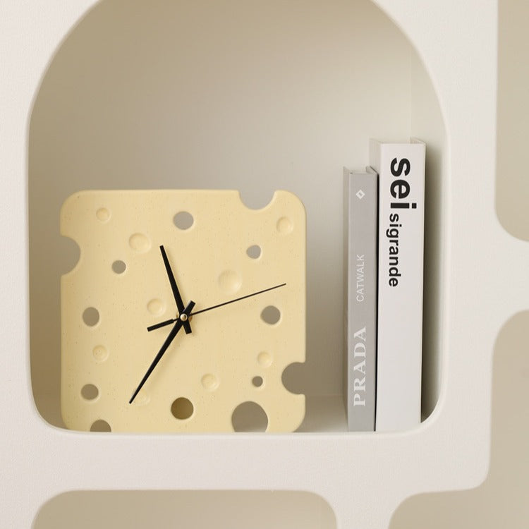 Swiss Cheese Ceramic Wall Clock