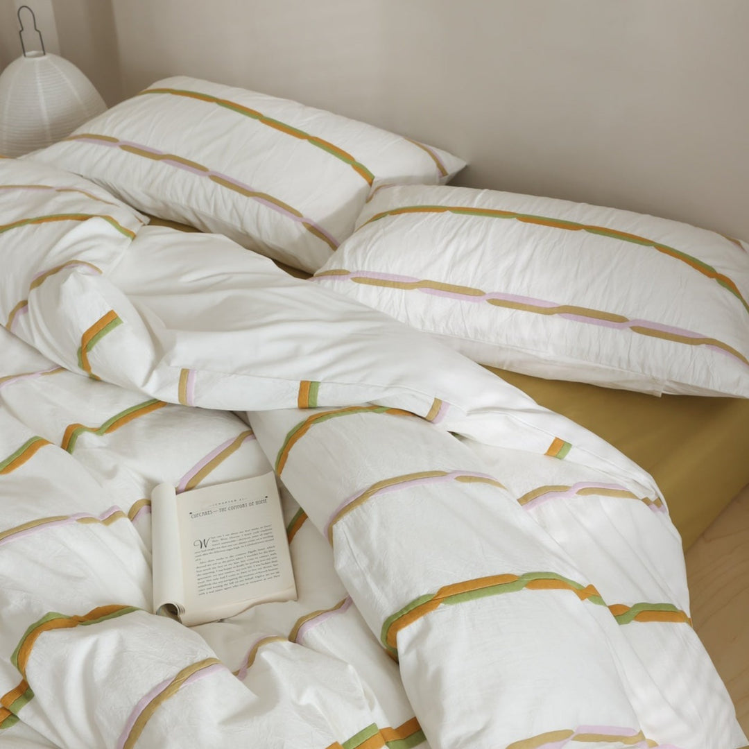 Stripe CleanFit Bedding Set
